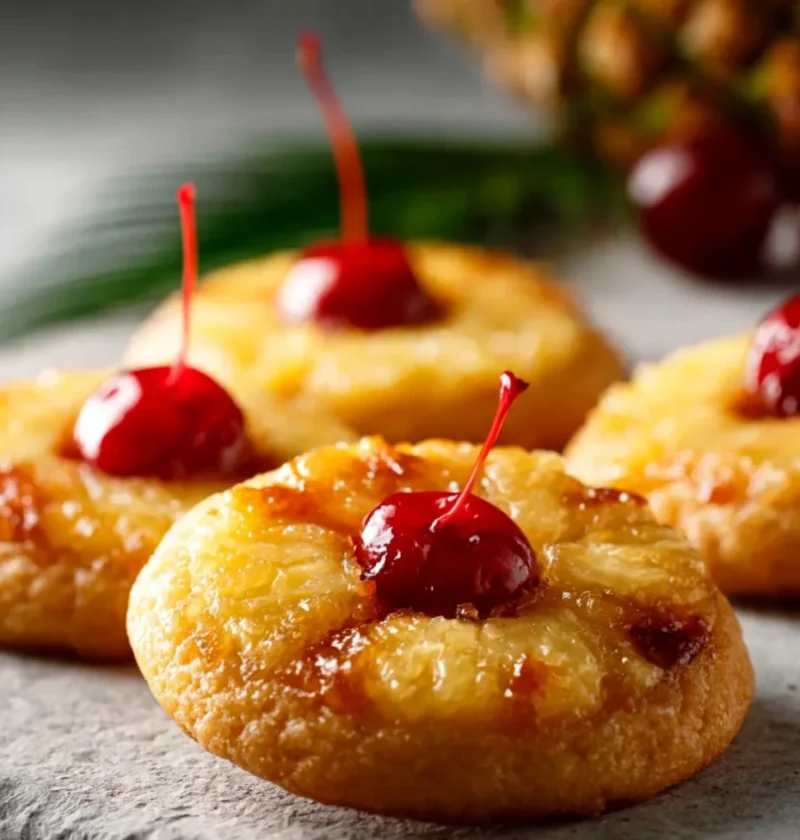 Pineapple Upside Down Sugar Cookies