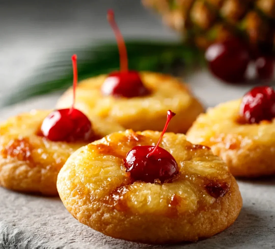 Pineapple Upside Down Sugar Cookies