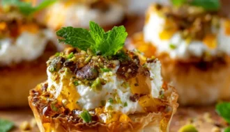 Ricotta Pistachio Honey Bites