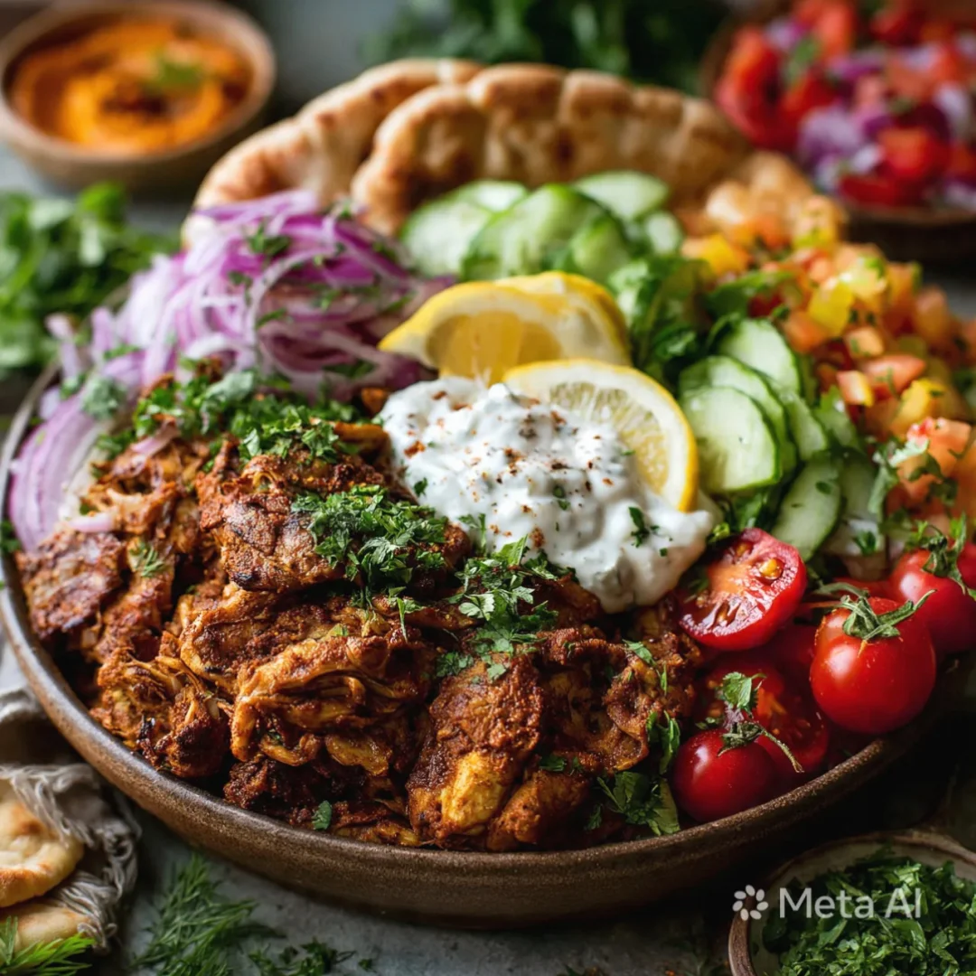 Slow Cooker Chicken Shawarma
