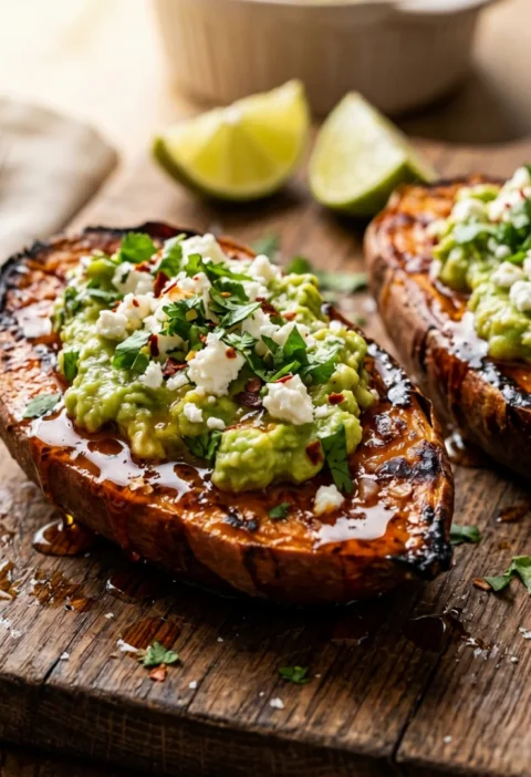 Stuffed Sweet Potato Boats