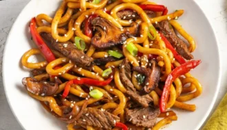 Beef Udon Stir-Fry