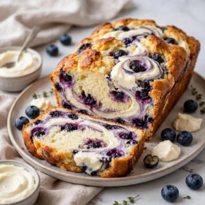 Blueberry Cream Cheese Loaf