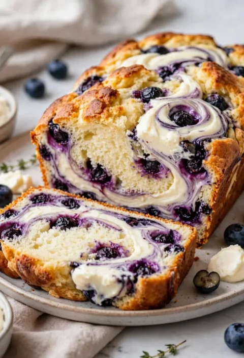 Blueberry Cream Cheese Loaf