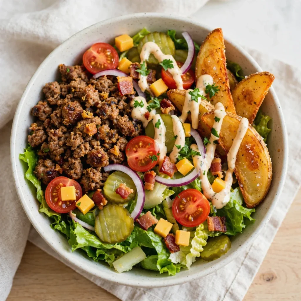 Burger Bowl Recipe - Burger Bowl Recipe
