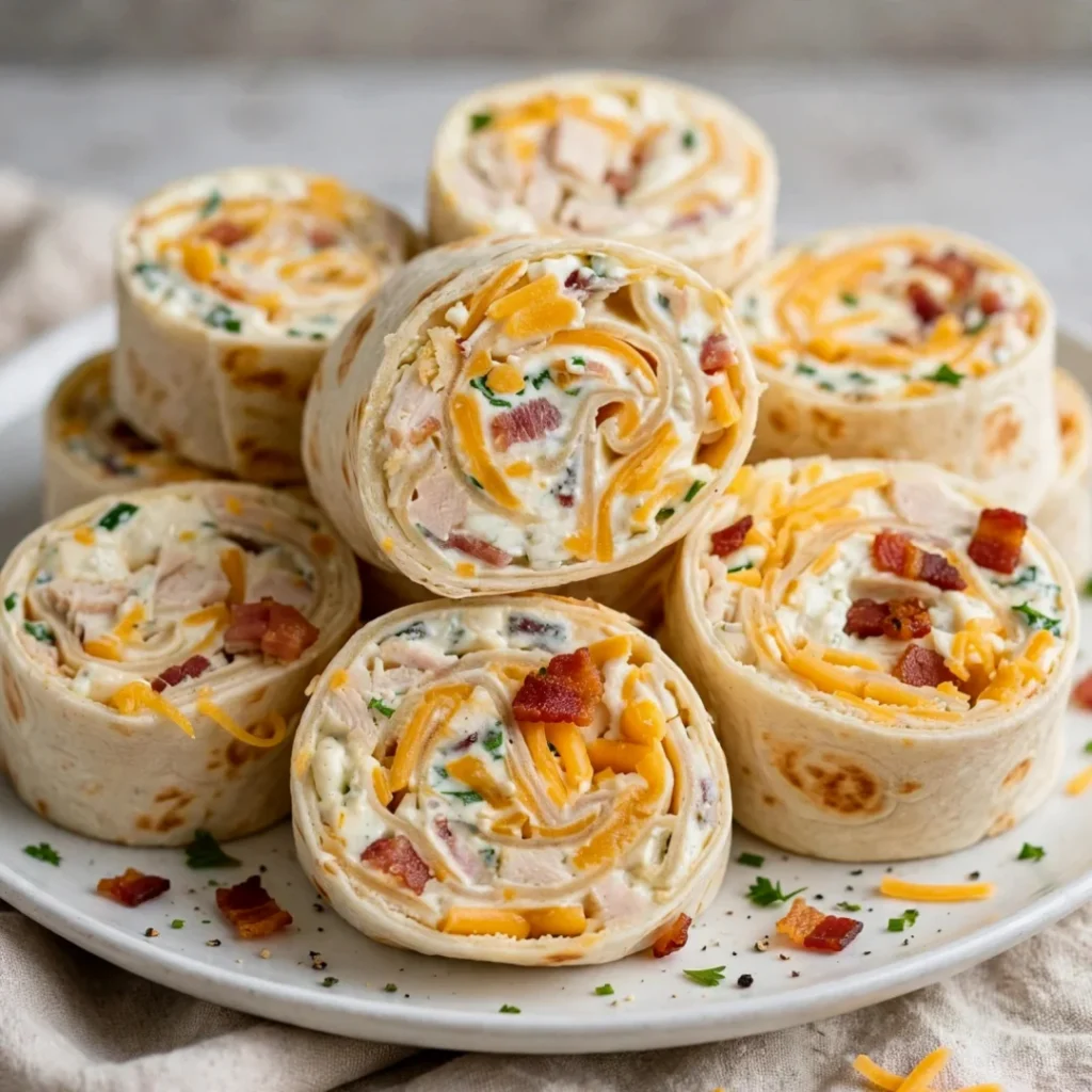 Chicken Bacon Ranch Pinwheels & Easy and Tasty - Chicken Bacon Ranch Pinwheels & Easy and Tasty