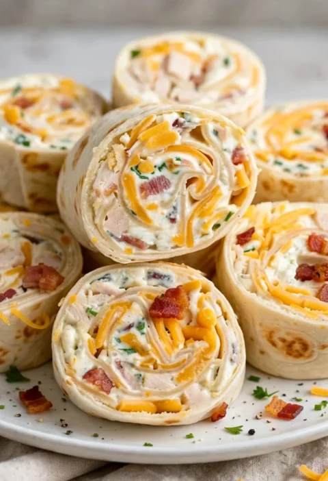 Chicken Bacon Ranch Pinwheels
