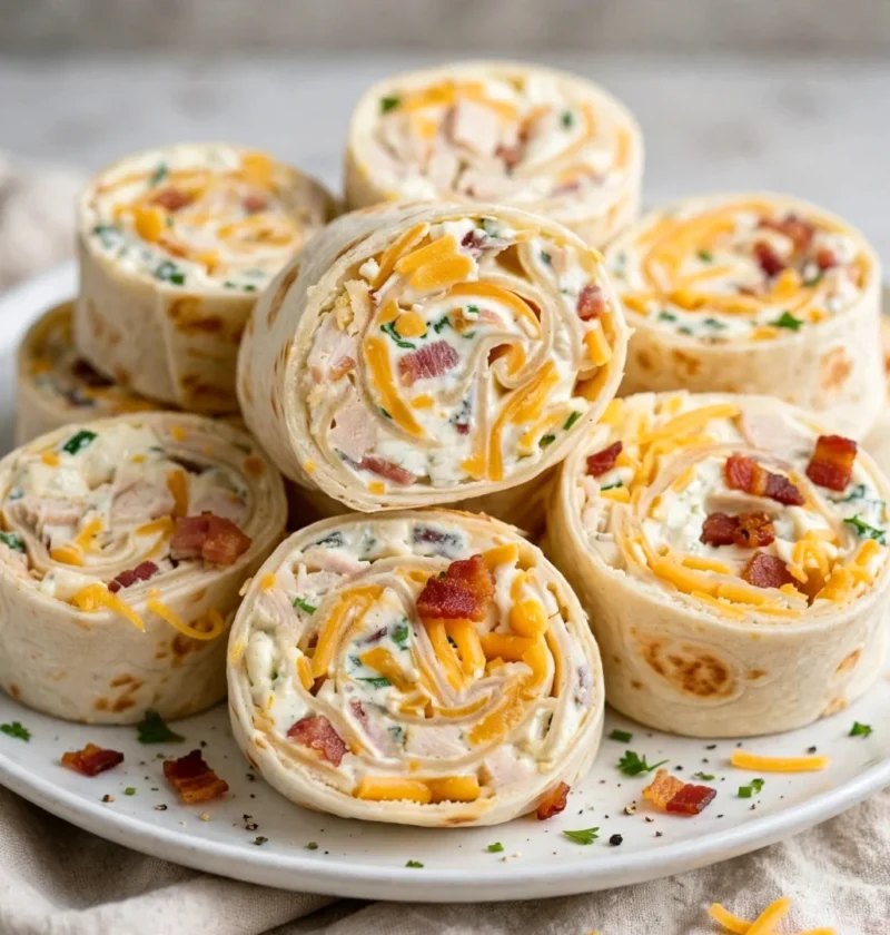 Chicken Bacon Ranch Pinwheels