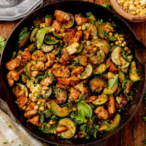 Chicken Zucchini Skillet with Corn