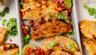 Crispy Chicken Tacos with Chipotle Mayo