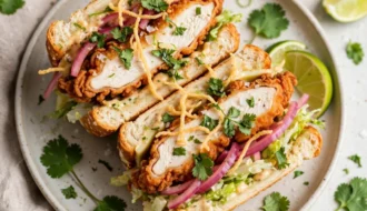 Crispy Cilantro Lime Chicken Sandwich