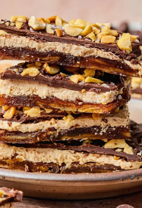 Date Bark with Peanut Butter Greek Yogurt