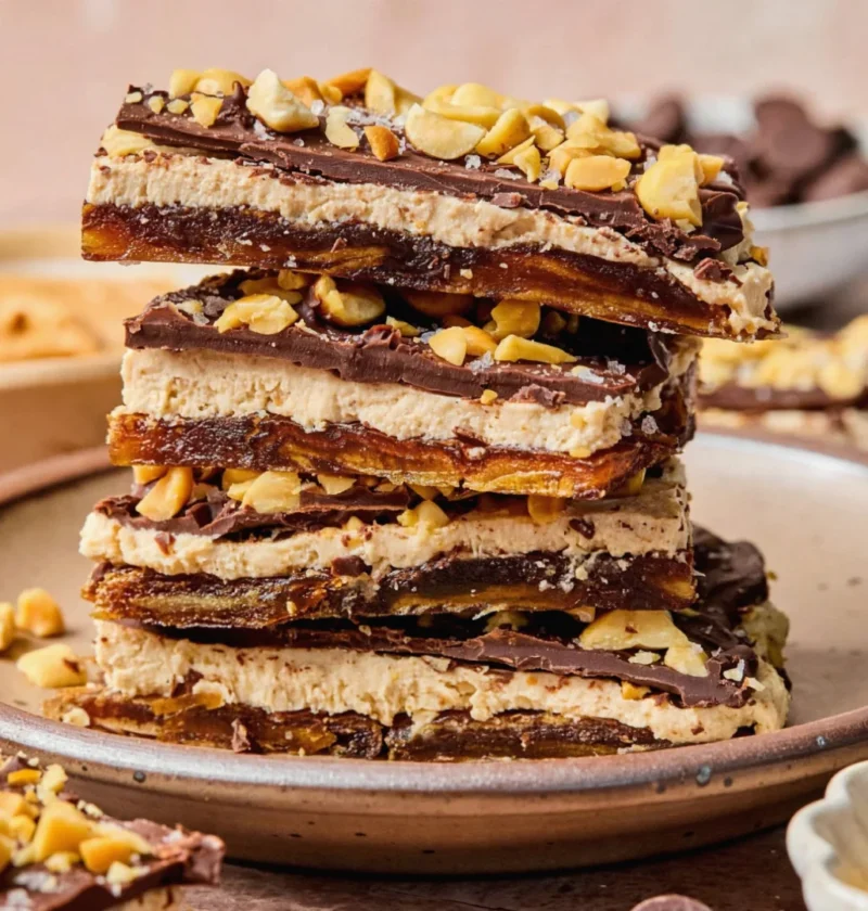 Date Bark with Peanut Butter Greek Yogurt