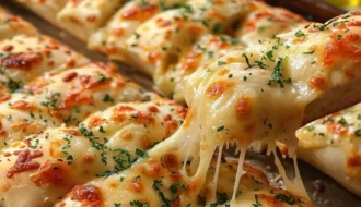 Easiest Cheesy Garlic Breadsticks