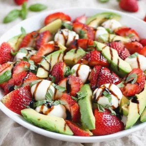 Easy and Delicious Avocado Strawberry Salad