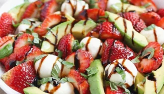 Easy and Delicious Avocado Strawberry Salad