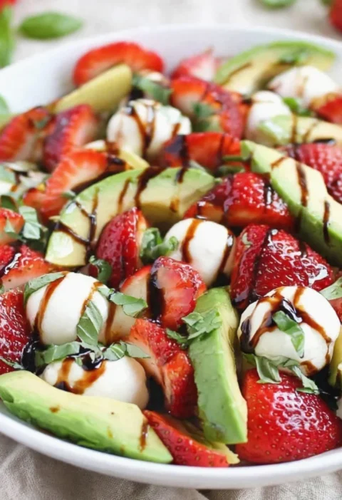 Easy and Delicious Avocado Strawberry Salad