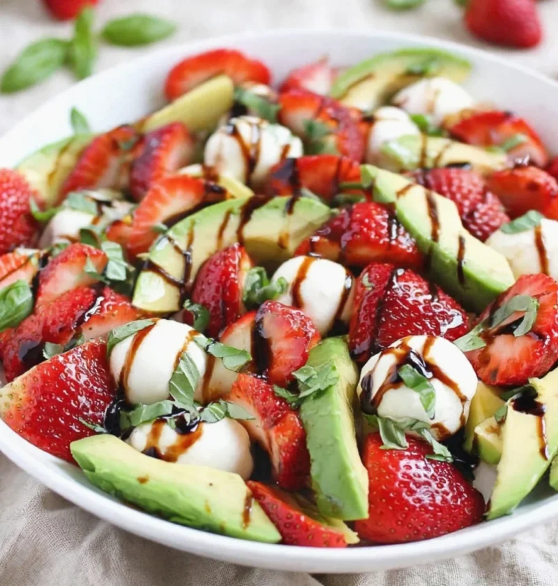 Easy and Delicious Avocado Strawberry Salad