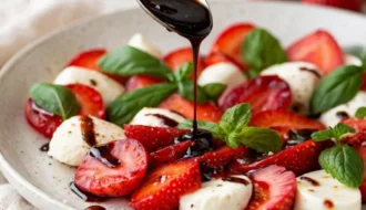 Balsamic Strawberry Caprese