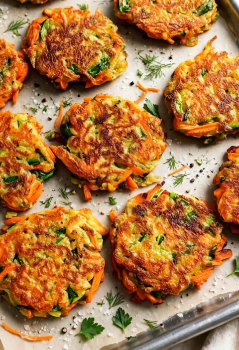 Crispy vegetable fritters