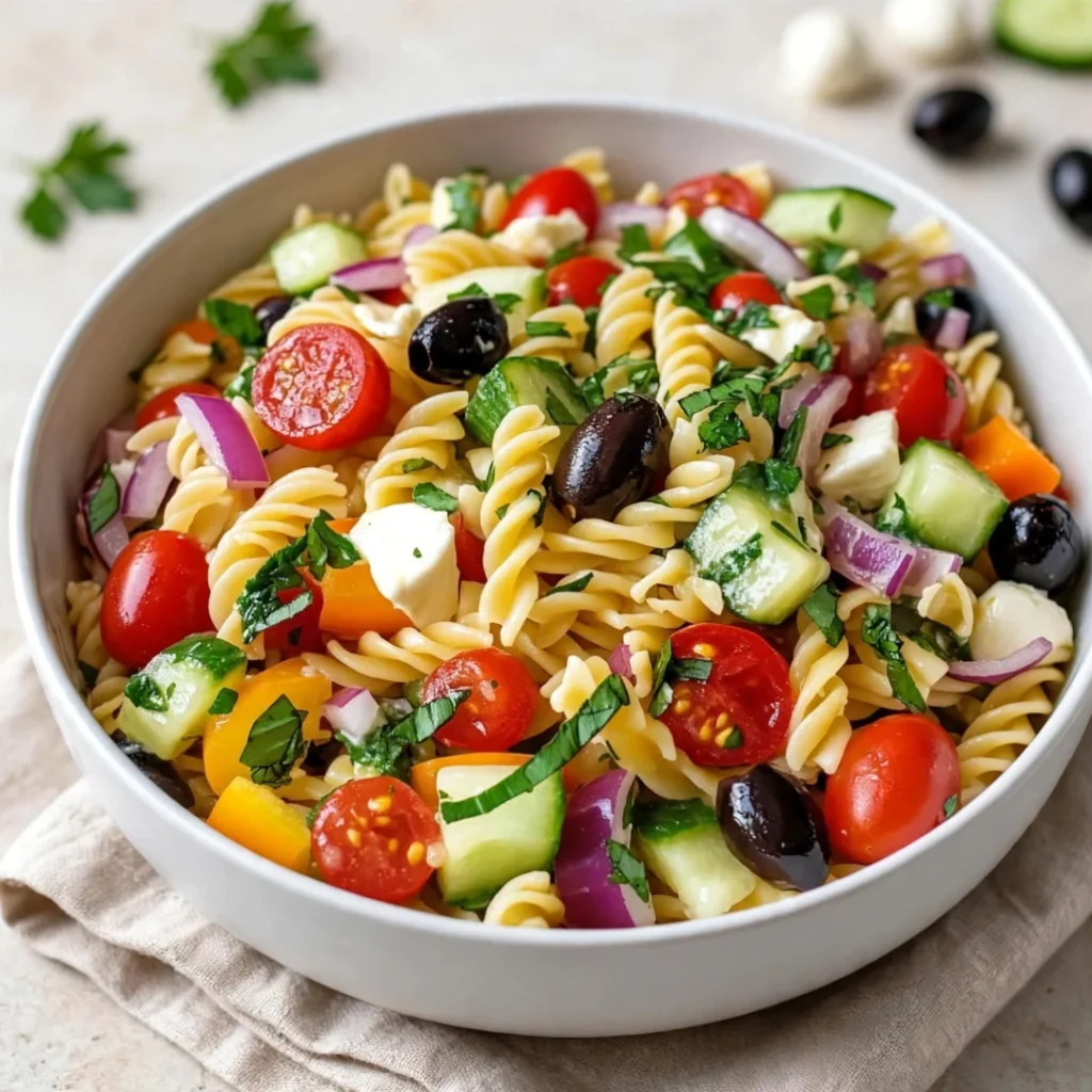 Easy and Delicious Italian Pasta Salad - Easy and Delicious Italian Pasta Salad