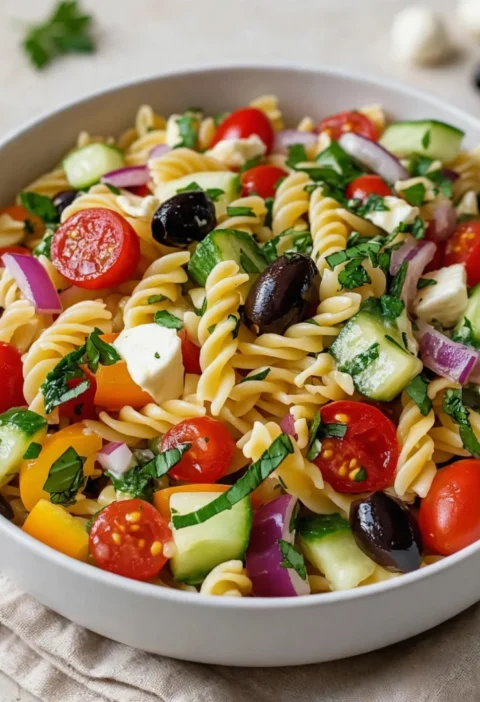 Easy and Delicious Italian Pasta Salad