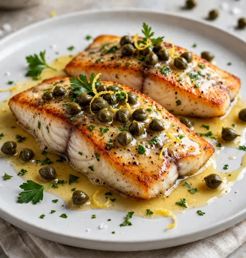 Easy and Delicious Lemon Caper Butter Chilean Seabass