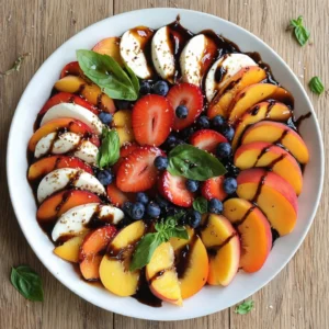 Easy and Delicious Summer Fruit Caprese Salad