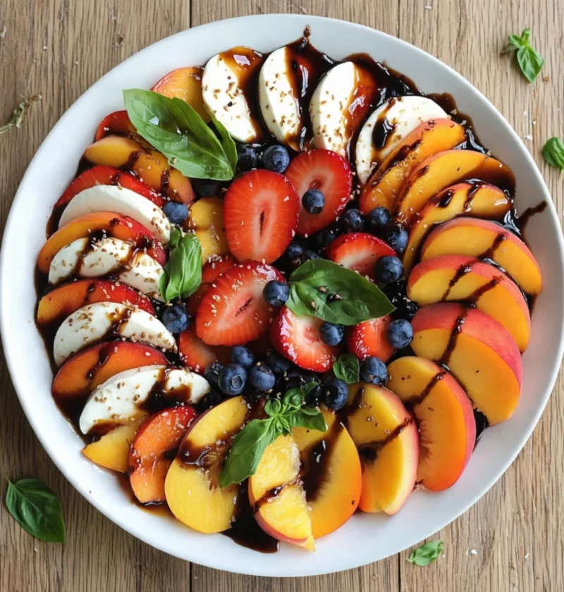 Easy and Delicious Summer Fruit Caprese Salad