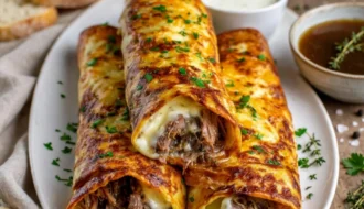 French Dip Tortilla Roll Ups