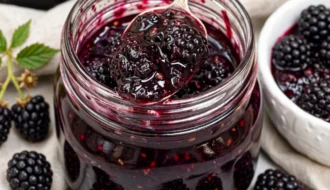 fresh blackberry jam