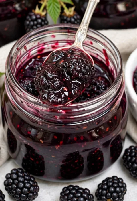 fresh blackberry jam