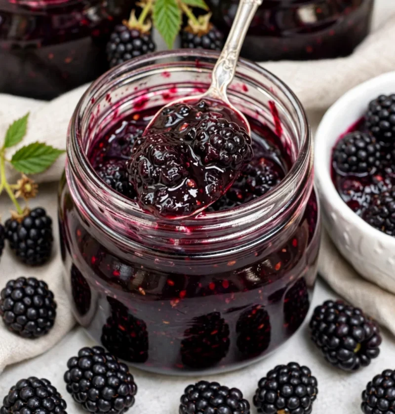 fresh blackberry jam