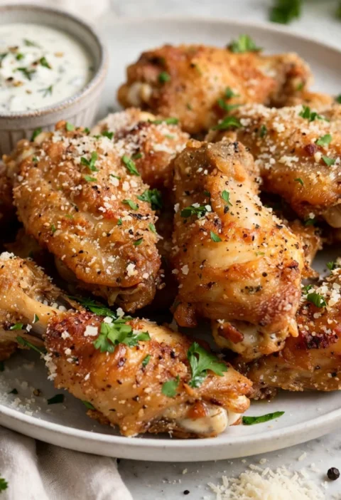Garlic Parmesan Chicken Wings