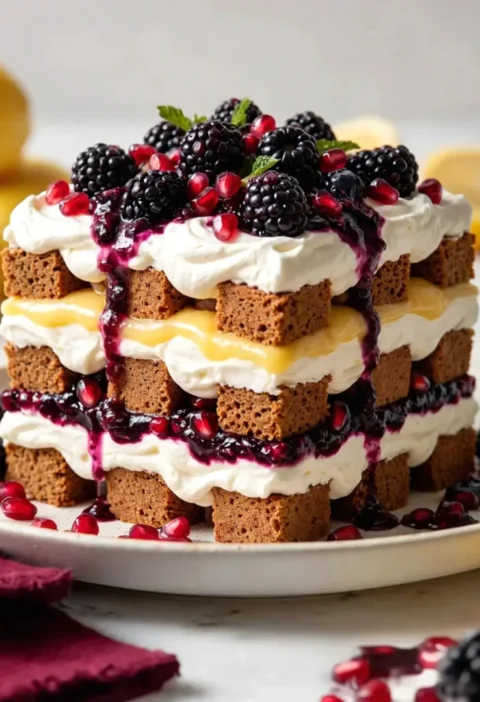 Gingerbread Berry Trifle