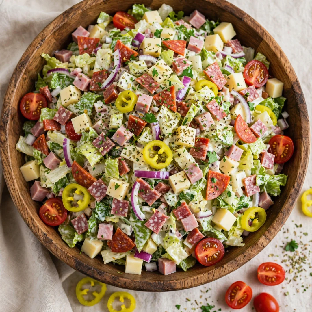 Grinder Salad Recipe (Italian Chopped Sandwich Salad)