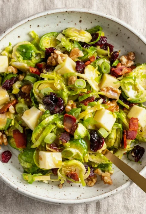 Shaved Brussels Sprouts Salad