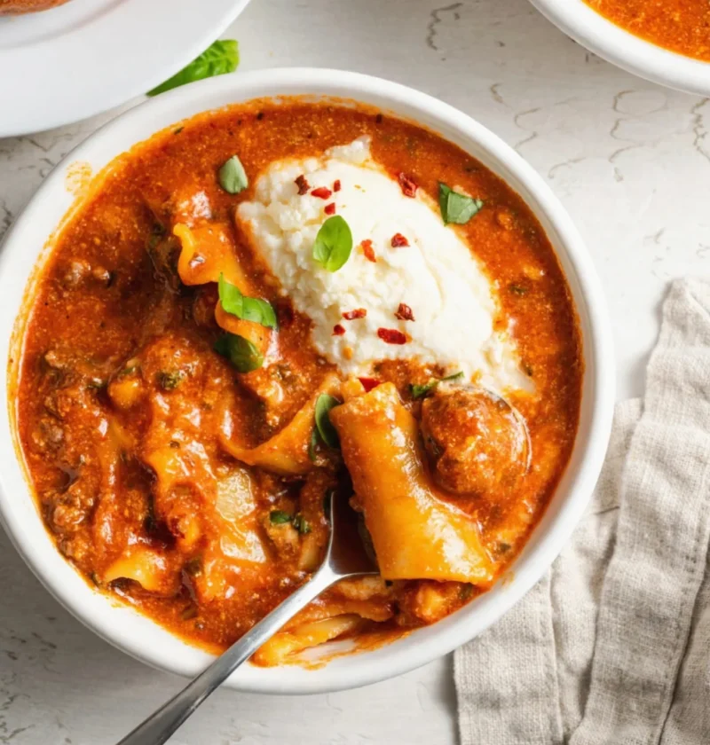 Slow Cooker Lasagna Soup