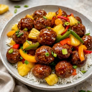Sweet and Sour Meatballs & Easy and Tasty