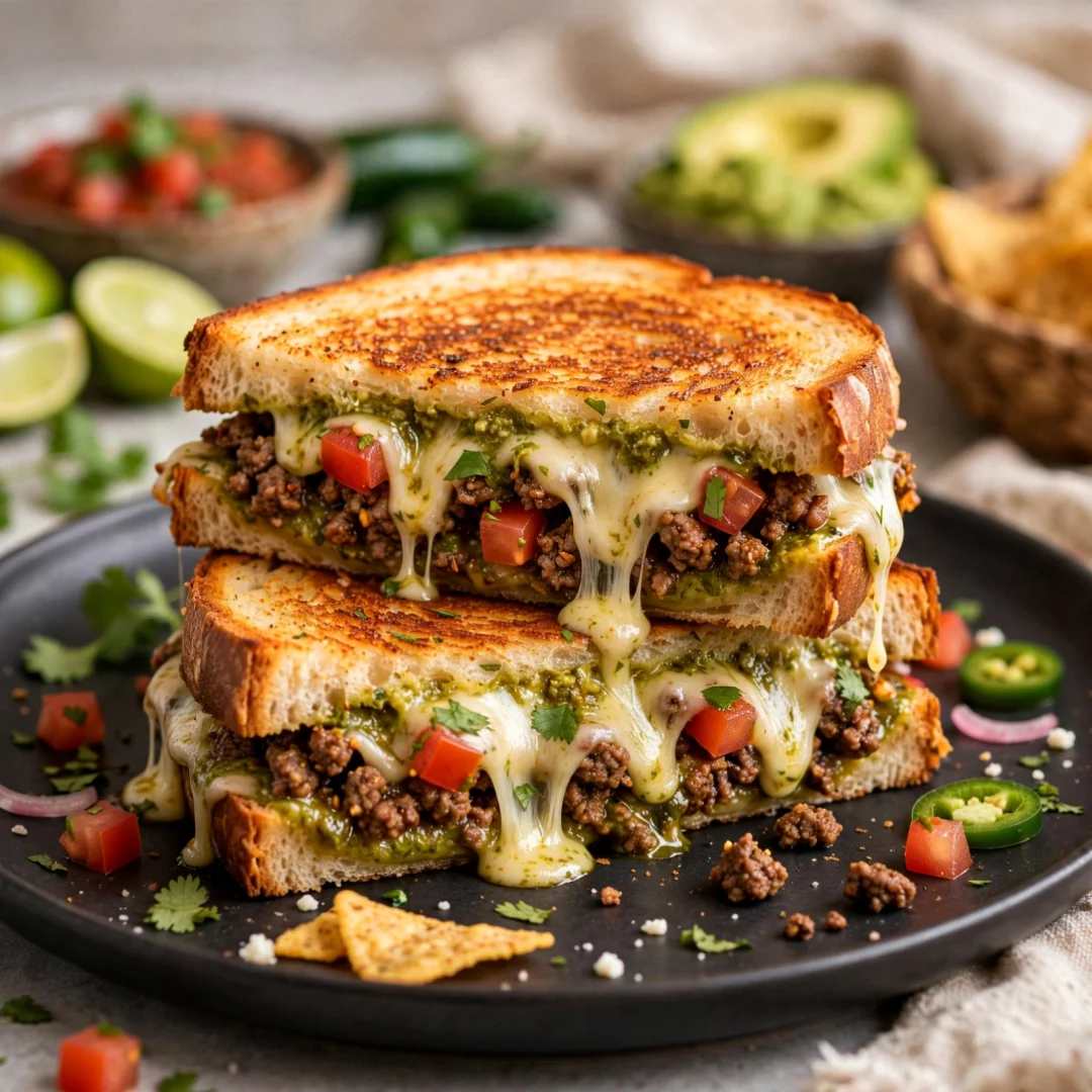 Taco Grilled Cheese Fiesta & Tasty and Delightful