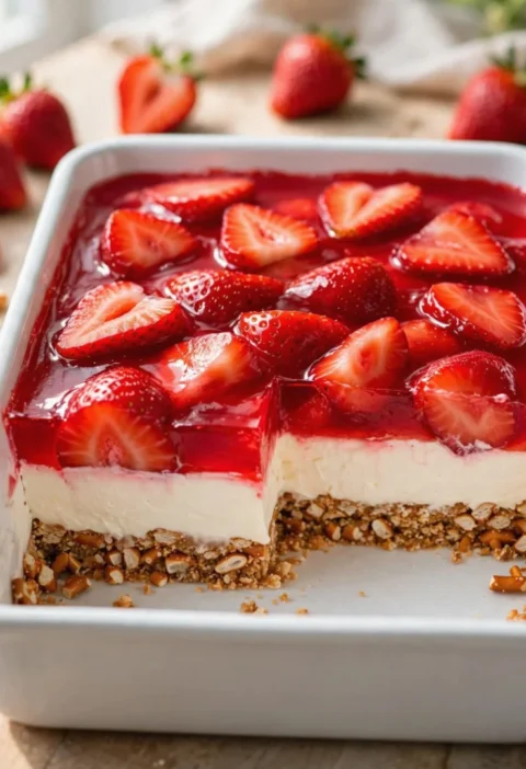 strawberry pretzel salad