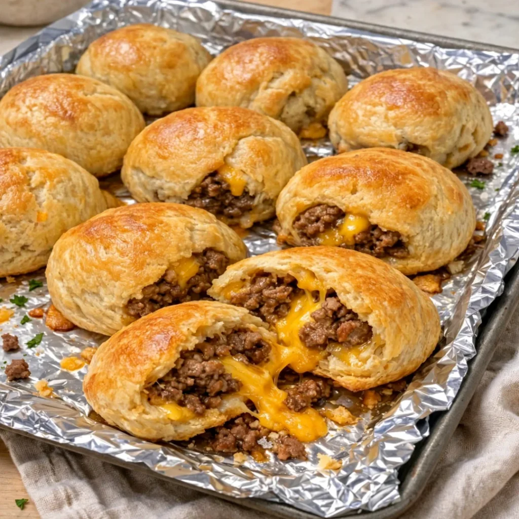 4-Ingredient Cheesy Ground Beef Biscuit Bombs — The Easiest Summer Dinner Your Family Will Love - 4-Ingredient Cheesy Ground Beef Biscuit Bombs — The Easiest Summer Dinner Your Family Will Love