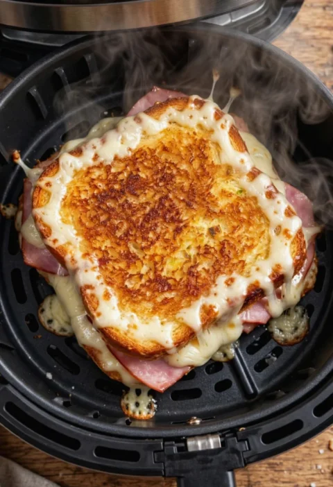Air Fryer Ham & Cheese Toasties