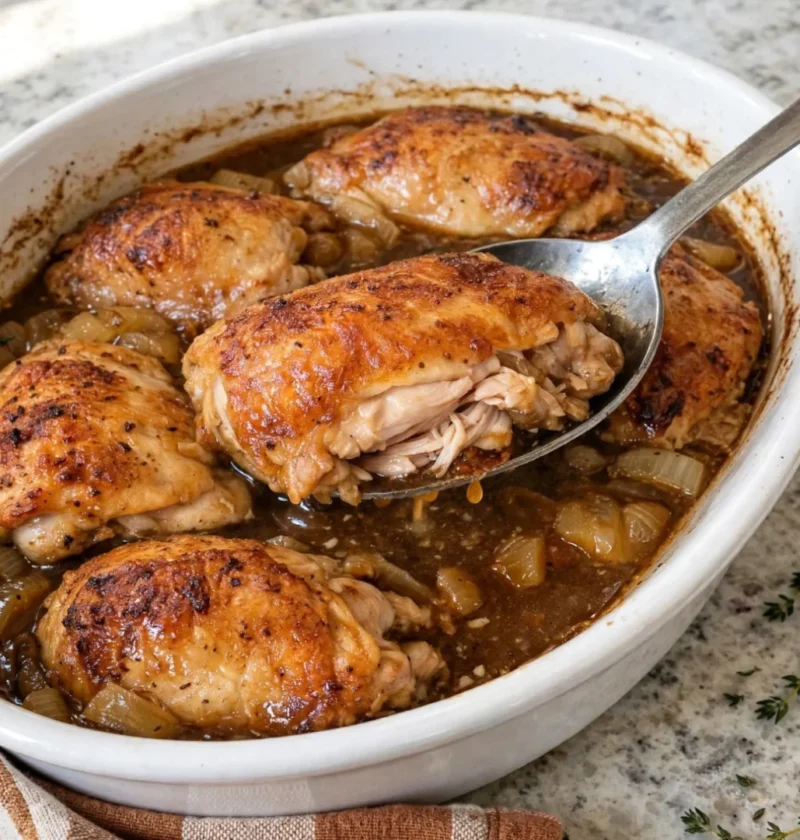 Aunt Ruth's baked chicken thighs