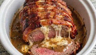 Bacon-Wrapped Slow Cooker Beef Roast