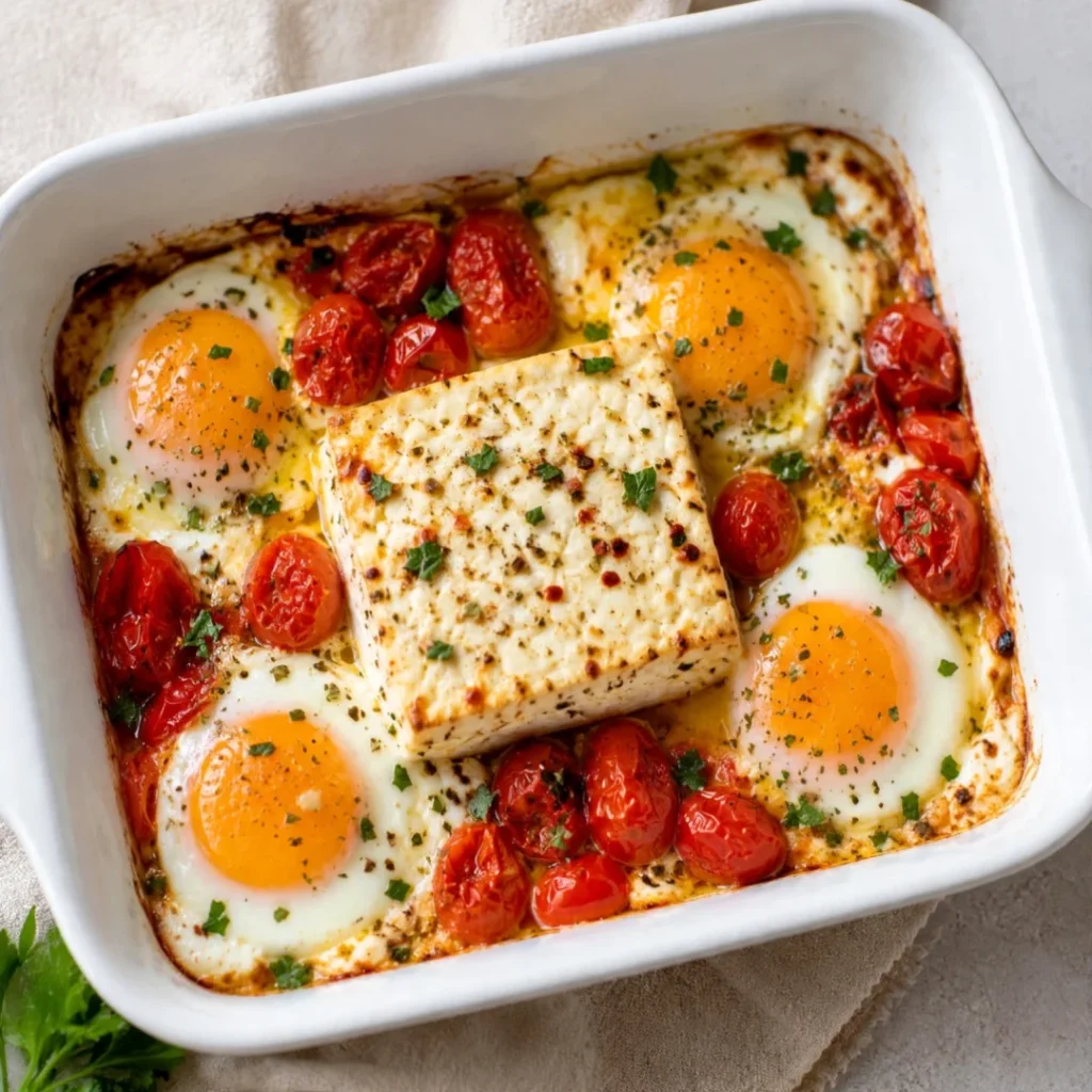 Baked Feta Eggs – Creamy and Delicious - Baked Feta Eggs – Creamy and Delicious