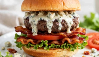 BEST Blue Cheese Burger Recipe