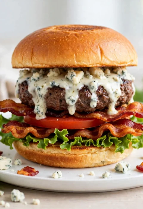 BEST Blue Cheese Burger Recipe