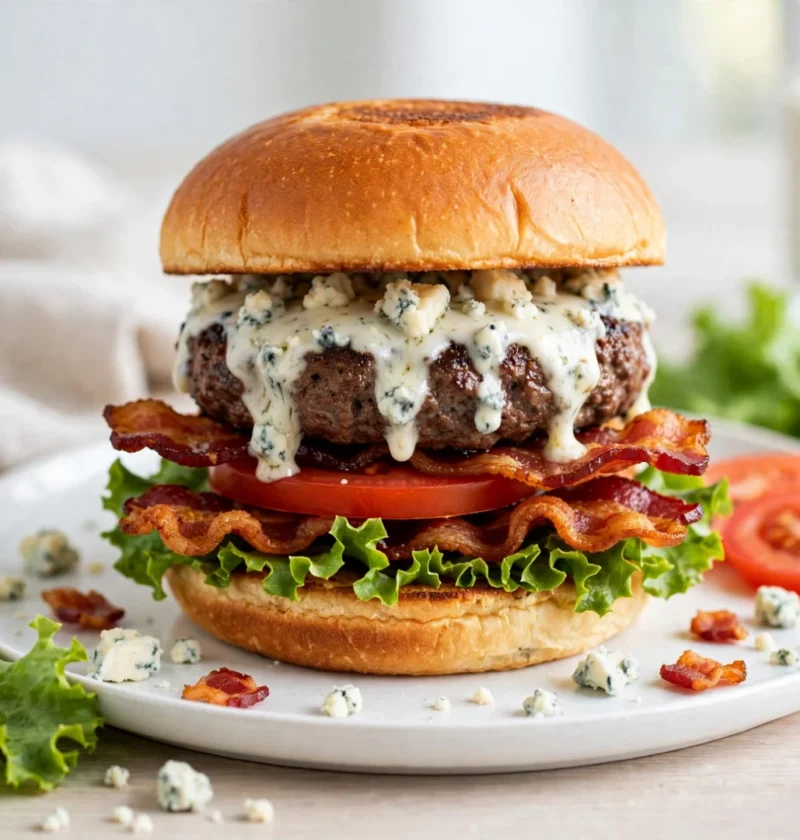 BEST Blue Cheese Burger Recipe