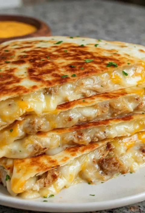 Cheesy Sausage Quesadillas